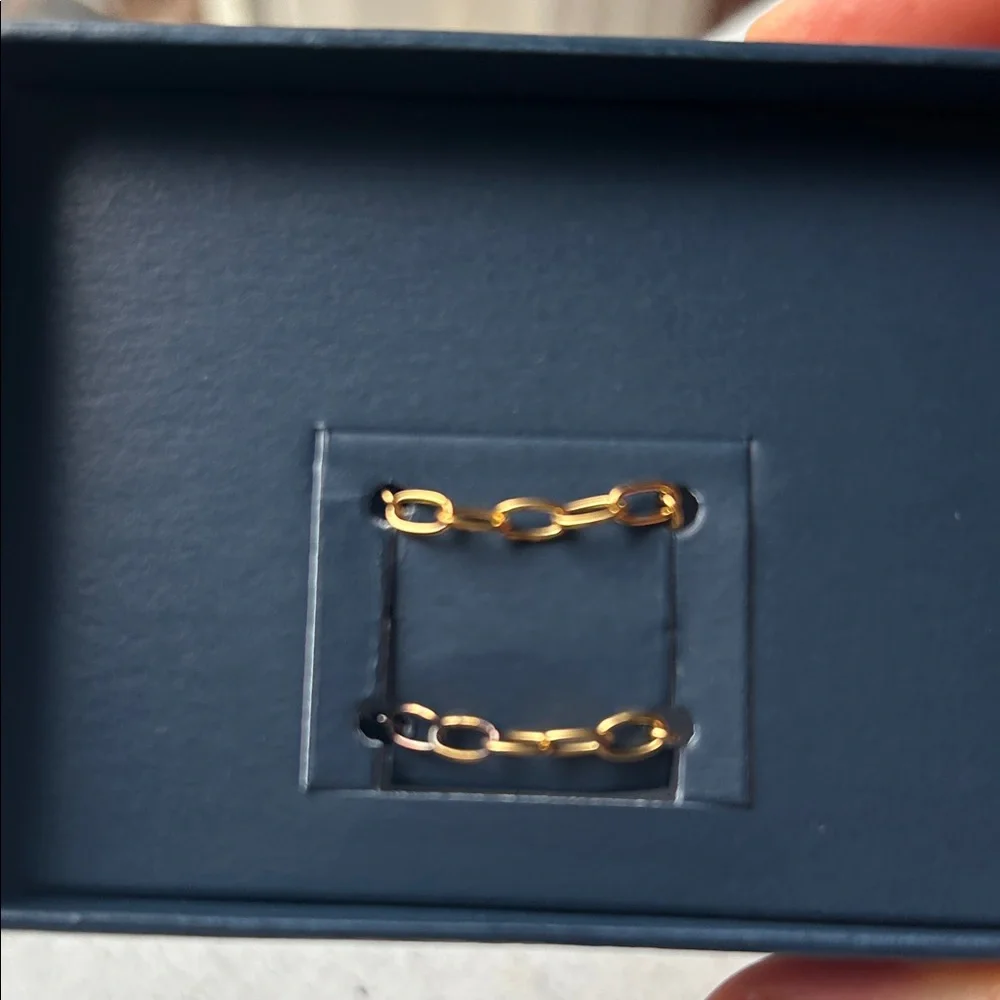 J. Crew Demi-Fine‎ New with Defects Pair of Chain Rings